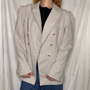 DKNY Gray Double-Breasted Women's Jacket